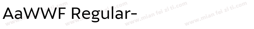 AaWWF Regular字体转换